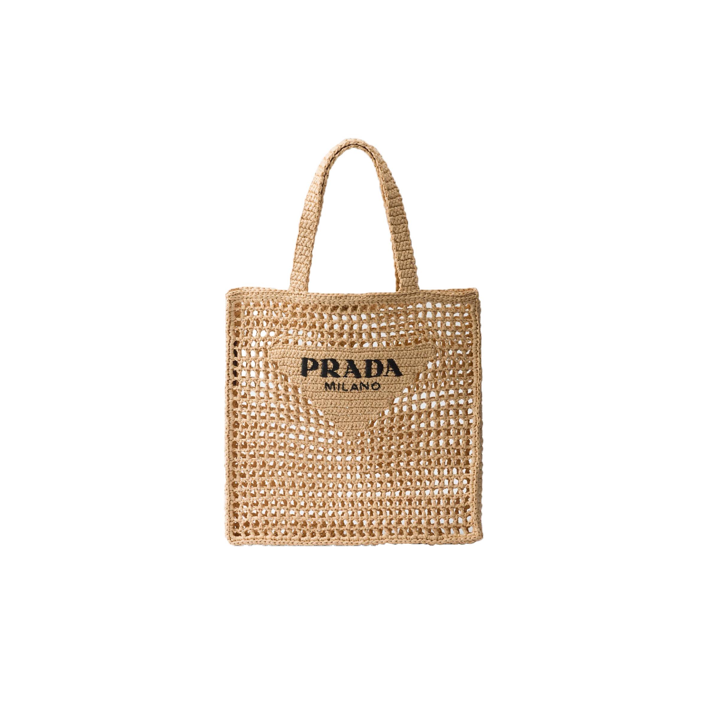 Pra*a crochet tote bag 1bg393 (38*36*3cm)